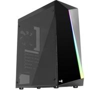 AEROCOOL BOITIER PC Shard - Moyen Tour - Noir - Porte latéral transparente acrylique - Format ATX (ACCM-PV14012.11)