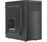 Aerocool Boîtier PC Micro-ATX CS103 – aluminium brossé, ventilateur arrière 80 mm, Noir