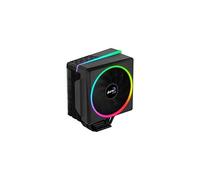 Aerocool Cylon 4 ARGB CPU Cooler, 1 x 120mm PWM Fan, ASUS Aura Sync, Mystic Light Sync, Gigabyte RGB Fusion, Compatible for AMD and Intel Platforms, The Perfect Air Cooling Solution , Black