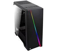Aerocool CYLON, Boîtier d'ordinateur ATX, LED RGB Flow Front + Fenêtre Latérale, Noir