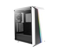 Aerocool CYLONPROWG Blanc - Boîtier PC Midi Tower ATX/micro ATX/Mini-ITX, 2x3.5", 4x2.5", USB 3.2 Gen 1, Ventilateur 120mm arrière, façade RGB, compatible watercooling 240mm