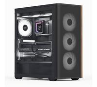 Aerocool Boîtier PC D501A Moyen tour ATX verre trempé support radiateur 360 mm Noir