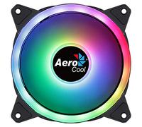Aerocool DUO12, Ventilateur 120mm, ARGB LED Dual Ring, Anti-Vibration, 6 Pins