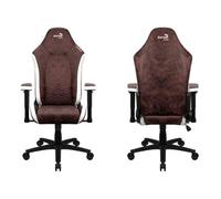 Aerocool Fauteuil Crown AeroSuede – Marron/Blanc