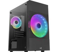 Boitier Cube Micro ATX AeroCool Atomic Lite RGB avec panneau vitré (Noir)