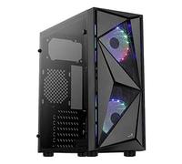 Aerocool GLIDERCOSMO, Boîtier PC, Ventilateurs 2xFRGB, Panneau latéral, Grille, Noir