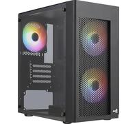 Aerocool Boîtier PC Micro ATX HEXFORMBKV2 – 3 ventilateurs FRGB, grille avant – Noir