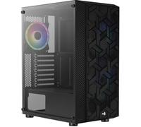Aerocool Hive ARGB Mid Tower PC Gamng Case with Tempered Glass Window, 2 x ARGB Fans, 2 x USB 3.0, Supports ATX/Micro-ATX/Mini-ATX, Black,ACCM-PV27033.11