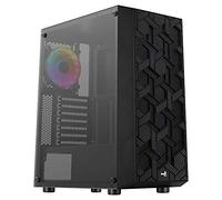 Aerocool Boîtier Moyen Tour ATX Hive v2 RGB avec panneau vitré Noir