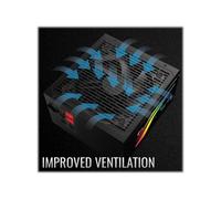 Alimentation électrique - AEROCOOL - LUX 750M RGB - 750W - Semi-modulaire