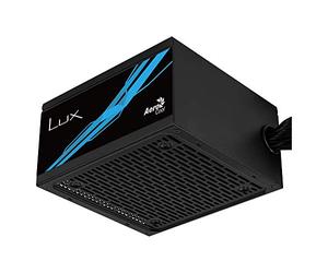 Aerocool LUXPRO650, Fuente de Alimentación 650W, Certificado 80Plus Bronze 230V EU, Eficiencia +88%, Condensadores Japoneses 105°C, Ventilador FDB 14cm Con Tecnología APFC, 5 Años de Garantía, Negro
