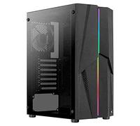 Aerocool MECHA, Boîtier PC ATX, Façade ARGB, Verre Trempé, Ventilateur 12cm, Noir