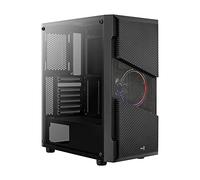 Boitier Moyen Tour ATX AeroCool Menace Saturn F RGB avec panneau vitré (Noir)