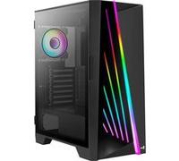 AeroCool Mirage-G-BK-v1 - MDT - ATX - panneau latéral fenêtré (verre trempé) - pas d'alimentation (ATX) - noir - USB/Audio G