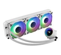 Aerocool Refroidisseur liquide CPU MIRAGEL360W – 3x 12 cm ARGB, TDP 550W, Blanc