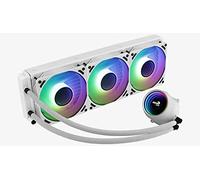 AeroCool MIRAGEL360W, Ventilateur Refroidissement Liquide du CPU, 3xFan 12cm ARGB, TDP 550W, Blanc