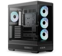 Aerocool P500B PC-Gehäuse, Midi-Tower, ATX, Tempered Glass, RGB - schwarz