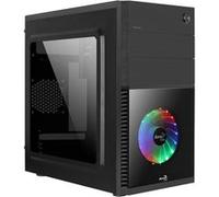 AEROCOOL BOITIER PC CS-105 Cosmo - avec lecteur carte - Mini Tour - Noir - Verre trempé - Format Micro ATX (ACCS-PC09211.11)
