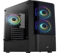 GEH AeroCool Midi Quantum v3 Black MicroATX/ATX/MiniITX, Quantum-G-BK-v3