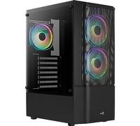 Aerocool Boîtier PC Quantum Mesh V3 – tour midi, fenêtre et LED RVB – Noir