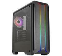 AeroCool Boîtier Moyen Tour ATX Skyline v2 RGB avec Panneau Vitré, Noir