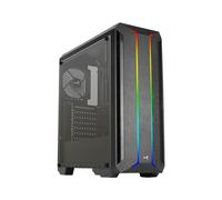 Aerocool Skyline ARGB Midi Tower Noir - Boîtier PC ATX/micro ATX/Mini-ITX, 2x3.5", 4x2.5", USB 3.2 Gen 1, Radiateur 240mm, SPCC 0.5mm