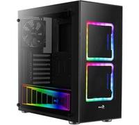 Tor - Tour - ATX - panneau latéral fenêtré (verre trempé) - pas d'alimentation (ATX) - noir - USB/Audio