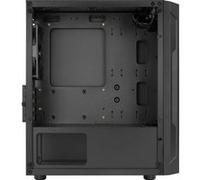 Aerocool Trinity Mini, Mini ATX Tower Case, Tempered Glass Side Panel, 1 x 12cm FRGB Fans, 2 x FRGB Fans, Black