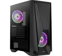 Aerocool Boîtier PC Visor Tempered Glass Edition – ATX étendu, verre trempé, sans alim, noir
