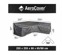 AeroCover Housse de lounge 255x255x90xH65/90 cm forme L