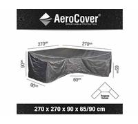 AeroCover Housse de salon 270x270x90 xH65/90 cm forme L