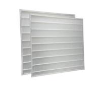 AEROFILTER Lot de 2 Filtres M5 Compatibles Pompe à Chaleur ALDES T.One VERTICAL - 435x435x20 mm - Double Flux - Non Compatible AQUAAIR - Livraison Offerte Entreprise Française