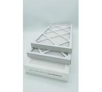 AEROFILTER - Lot de 3 Filtres VMC Double Flux G4/M5 - Compatibles Unelvent Ideo 325 Ecowatt & Initia 225 - Dimensions 400x202x24 mm & 400x187x48 mm