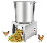 Aeroflexa Hachoir à légumes pour volailles en acier inoxydable,vegetable chopper électrique de 1800W,petit hachoir à aliments pour volailles et légumes, convient aux poulets, canards et oies