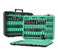 AEROFORCE Lot de 74 embouts magnétiques à impact avec tige hexagonale 1/4", SAE et métrique en acier Cr-V avec pilote d'écrou à ailettes, adaptateur de douille à impact, embouts de tournevis