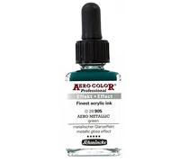 Aérographe couleur vert 28 905 28 ml SCHMINCKE Aero color Professional Effet Métallique