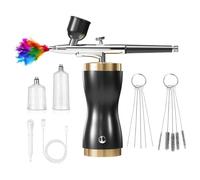 Aérographe électrique pour projets artistiques professionnels - Pulvérisateur réglable - Outil de peinture - Modèles et kit multi-aérographe professionnel