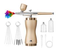 Aérographe électrique pour projets artistiques professionnels - Pulvérisateur réglable - Outil de peinture - Modèles et kit multi-aérographe professionnel
