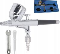 Aérographe en coffret avec réservoir métallique, buse 0,3 mm