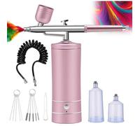 Aerographe Kit Complet, Compresseur Aérographe Haute Pression, Injecteur D'Oxygène, pour L'Hydratation de la Peau, L'Art des Ongles
