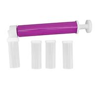 Aérographe manuel à gâteau DIY, plusieurs couleurs, pompe à aérographe à gâteau en plastique anti-fuite avec réservoir transparent pour la décoration de gâteaux débutants et (Violet)