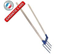 Aerogrif' 4 dents 2 manches 1,10 m, type Grelinette, outil de jardinage biologique