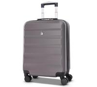 Aerolite 55x40x20cm Ryanair Priorité Taille maximale Eco 40L ABS Valise Bagage à Main Bagage Cabine Rigide légere 55x40x20 à 8 roulettes avec Serrure TSA (Gris)