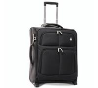 Aerolite 56x45x25 Cabine Bagage Easyjet Taille Maximale 60L Bagage à Main Valise Souple Légere à 2 roulettes, pour Jet2, British Airways, 56cm, Garantie De 10 Ans, Noir