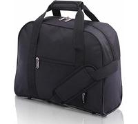 Aerolite British Airways, EasyJet, Virgin Atlantic, KLM Holdall, bagage de cabine sous siège, 40 x 30 x 15, noir, Noir, Sac fourre-tout de voyage