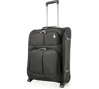 Aerolite Extensible 55x40x20 à 55x40x23 Ryanair Priorité Lufthansa et plus Taille maximale Bagage à Main Valise Bagage Cabine 55x40x20 55x40x23 2 Roues avec Serrure TSA (Noir)