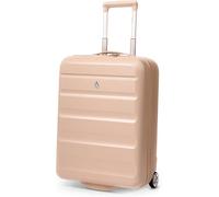 Aerolite Extensible 55x40x20cm à 55x40x23cm Valise Cabine Rigide Bagage à Main Léger Compatible Ryanair Priority, Wizz Air et Plus avec 2 Roues 55x40x20 55x40x23 Coque Dure (Beige)