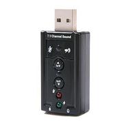 Aeromdale Adaptateur USB Audio Carte Son 3D 7.1 USB Virtual Mic Président Carte Audio Cadeau
