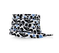 Aeromdale Animal Pattern Shoelaces Flat Sneakers Canvas Shoe Laces Leopard Print Shoelace Colorful Creative Unisex 8mm Shoes Strings - B - 120cm