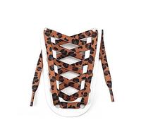 Aeromdale Animal Pattern Shoelaces Flat Sneakers Canvas Shoe Laces Tiger/Zebra/Snake/Leopard Print Shoelace Colorful Creative Unisex 8mm Shoes Strings - A - 120cm